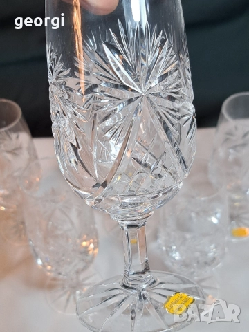 немски кристални чаши оловен кристал 29/1, снимка 3 - Чаши - 52027128