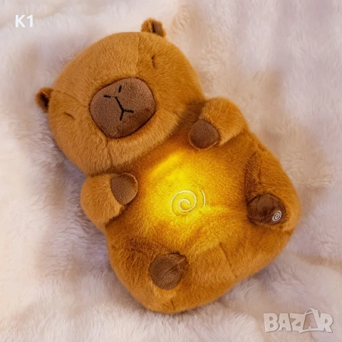 Плюшена играчка Дишаща Капибара, С музика и светлина, снимка 2 - Музикални играчки - 53107057