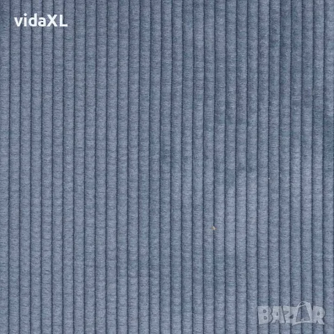 vidaXL Диван с мека мебел, син, 109 см, велурена тъкан, снимка 7 - Дивани и мека мебел - 56147500