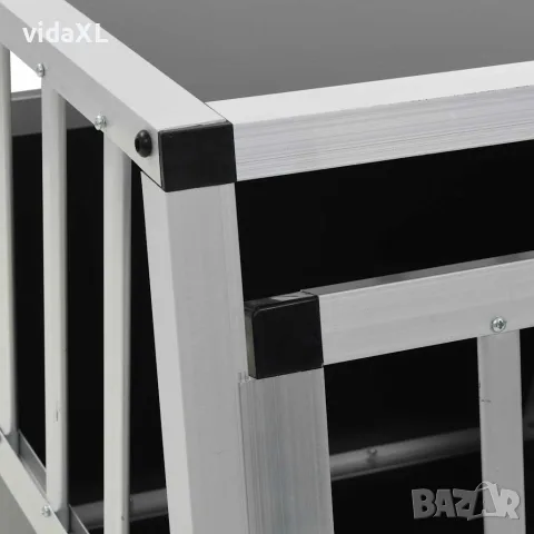 vidaXL Кучешка клетка с една врата, 54x69x50 см, снимка 7 - За кучета - 56146191