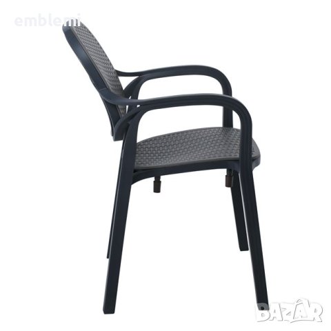 Стол трапезен LUNA чисто черен, снимка 3 - Столове - 44277090