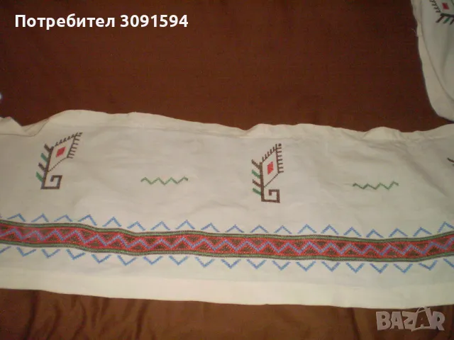 Винтиж 19 век перди ръчно бродирано Българска бродерия, снимка 12 - Други ценни предмети - 48814334