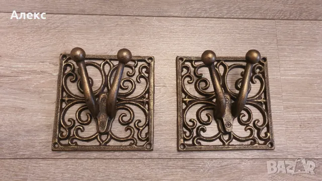 Масивни чугунени закачалки– 4бр, снимка 3 - Закачалки - 48147873