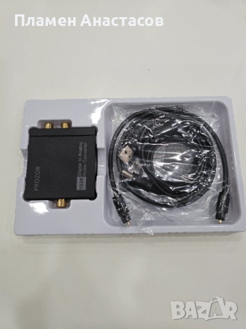 PROZOR 192KHz Digital to Analog Audio Converter – SPDIF / Toslink към RCA и 3.5 mm DAC, снимка 8 - Ресийвъри, усилватели, смесителни пултове - 53837201
