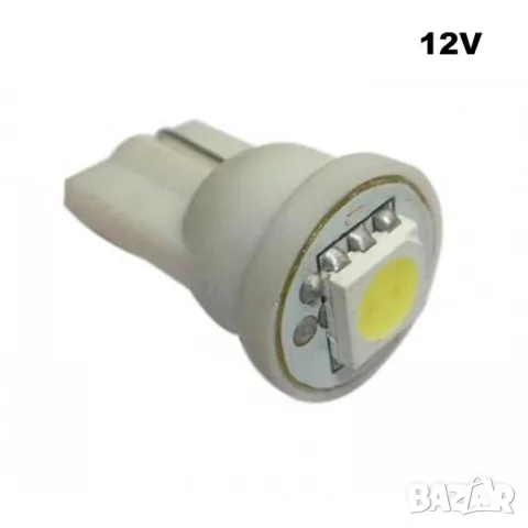 LED крушки T10 24V 6000K 2 броя с бяла светлина