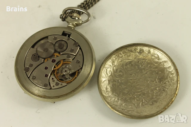 Джобнен Часовник Молния С Трите Грации USSR , снимка 7 - Антикварни и старинни предмети - 51193006