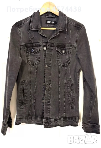 Оригинално Дамско Дънкено Яке Denim Noir Lon S