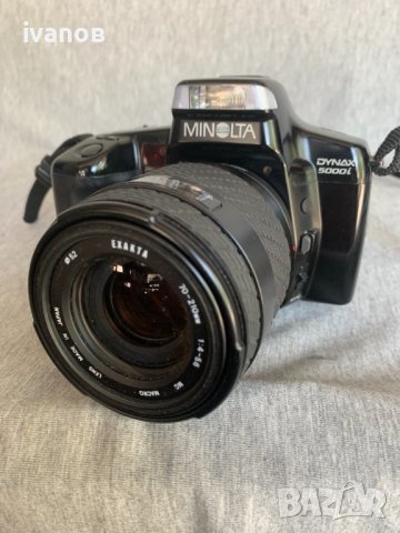 фотоапарат minolta dynax 5000i с обектив exakta 70-210 1.4 -5.6 mc macro, снимка 2 - Фотоапарати - 40956779