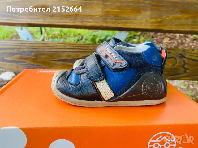 Обувки за прохождане biomecanics 22 номер, снимка 5 - Бебешки обувки - 50373028