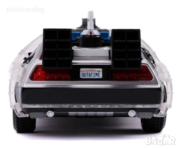 Метални колички: Back to the Future II – DeLorean машина на времето, метален модел 1:24, снимка 3 - Колекции - 55954027