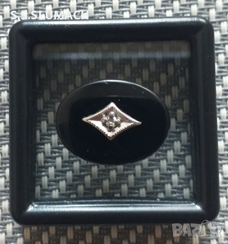 Черен оникс /плочка за мъжки пръстен, снимка 1 - Пръстени - 42862034