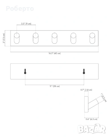 100% Бамбукова закачалка, снимка 3 - Закачалки - 53775695