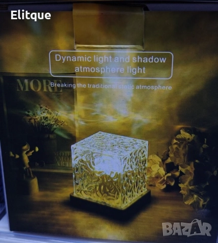 Елегантна кристална квадратна лампа с променящи се цветове, снимка 9 - Други - 52820244