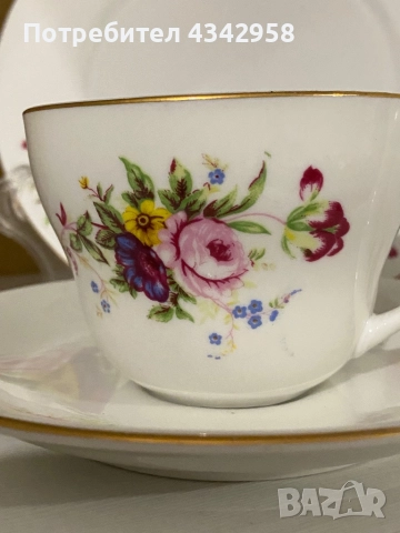 MF Design. Germany.Порцеланов комплект с цветя., снимка 3 - Сервизи - 52266732