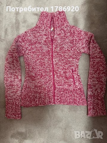 Дебела жилетка Bershka в цикламено и бяло