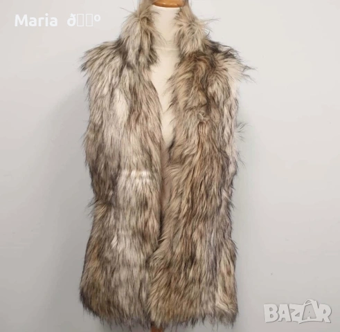 Елек от естествен косъм лисица