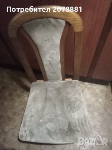 Стилен дървен ретро стол, снимка 1
