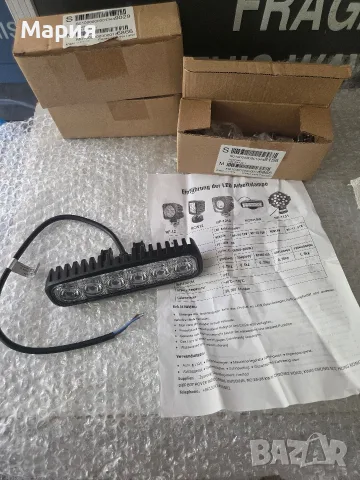 Чисто нов LED бар / работна лампа 18W (10-30V) за джип / офроуд / камион / трактор