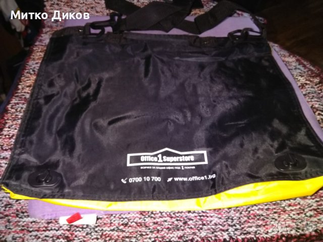 Чанта за през рамо нова промазан плат на Офис Суперстор лаптоп таблет 390х280х65мм