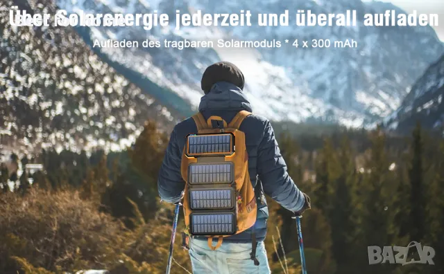 Супер мощна батерия със соларни панели 45 800 mAh WASTDE , снимка 9 - Външни батерии - 47816144