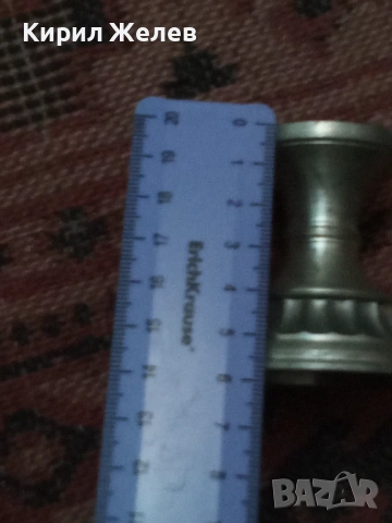 Месингов свештник 54286, снимка 2 - Антикварни и старинни предмети - 53639498