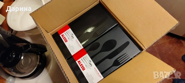 Продавам Alessi - Nuovo Milano Италиански Комплект прибори за хранене - 8 комплекта, снимка 4 - Прибори за хранене, готвене и сервиране - 53326321