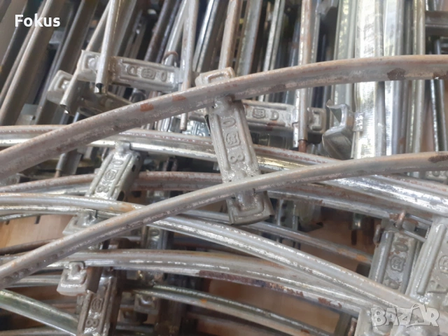 Лот части влакче конструктор метални релси писта- стара игра, снимка 7 - Антикварни и старинни предмети - 53274184