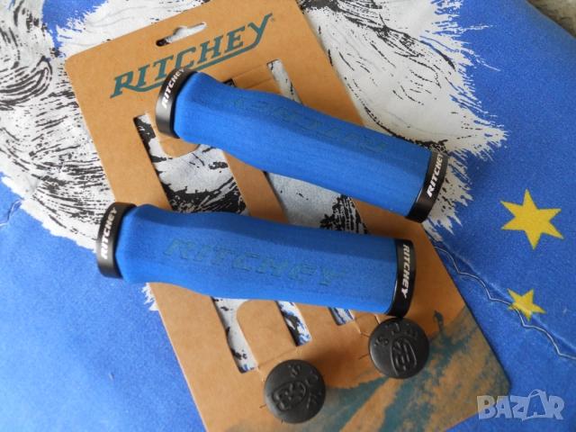 Ръкохватки за велосипед Ritchey WCS. Леки, неопренови, сини, нови., снимка 1
