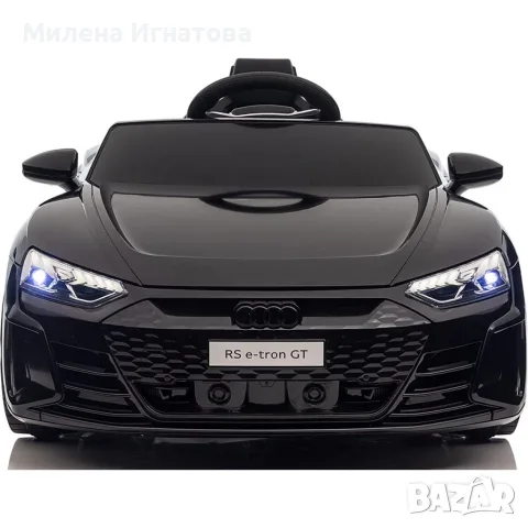 Акумулаторен джип Audi RS E-Tron GT 4X4 Licensed с меки гуми и кожена седалка 12V, снимка 5 - Детски велосипеди, триколки и коли - 55955860