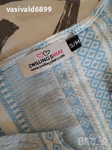 Ръчно рисувана рокля Zwillingsherz, снимка 4 - Рокли - 49968098