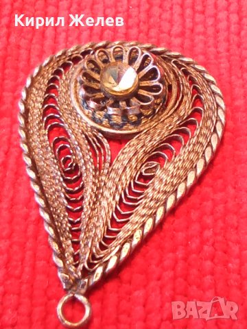 СТАРИНЕН ФИЛИГРАНЕН СРЕБЪРЕН/ПОСРЕБРЕН МЕДАЛЬОН РЪЧНА МАЙСТОРСКА ИЗРАБОТКА 20511, снимка 2 - Колиета, медальони, синджири - 32318681