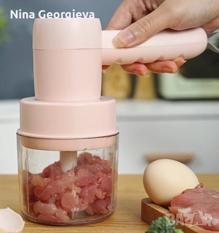 Чопър, Миксер 2 в 1 продукт с две приставки, USB зареждане, снимка 4 - Миксери - 53859478