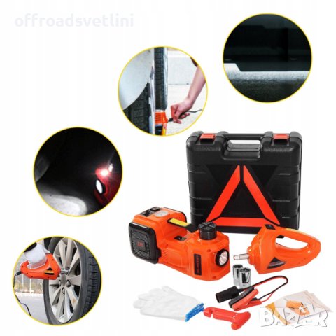 Комплект ел. хидравличен крик Компресор Ел. ударен гайковерт Крик, снимка 4 - Други машини и части - 42243650