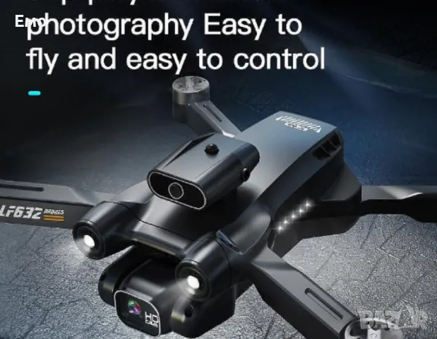 LF632 Професионален дрон с 8K HD камера, 2 батерии и Dual камери - Въздушни снимки и видео, снимка 2 - Дронове и аксесоари - 47550766