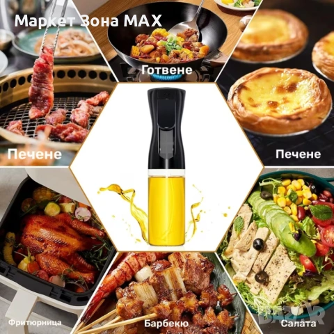 Диспенсер за олио, оцет и други течности – 200 ml, снимка 3 - Аксесоари за кухня - 53342930