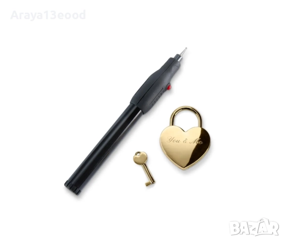 Катинар във формата на сърце и гравиращ химикал, снимка 3 - Други - 52303035