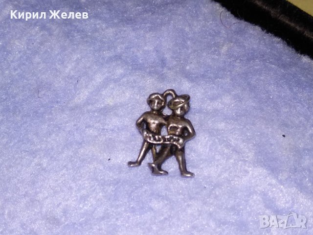 СТАР Сребърен ЗОДИАКАЛЕН АРТ МЕДАЛЬОН ЗОДИЯ БЛИЗНАЦИ СРЕБРО 800 ФИГУРАЛЕН АСТРОЛОГИЧЕН ПЕНДАНТ 25427, снимка 12 - Антикварни и старинни предмети - 39319673