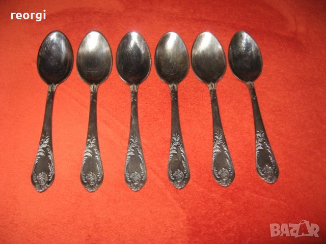 Лъжици-сребро--6бр.--нови, снимка 2 - Антикварни и старинни предмети - 39107079