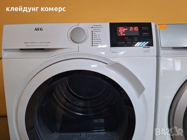 Сушилня с термопомпа AEG SERIES 8000 8кг. А+++, снимка 4 - Сушилни - 53602693