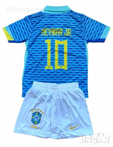 Детски футболен екип Бразилия Неймар Brazil Neymar Jr  комплект 