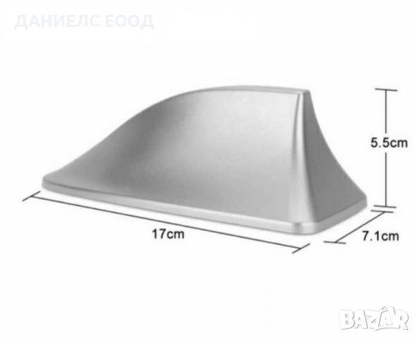 Автомобилна Антена тип Акула с усилвател - Сива, снимка 3 - Аксесоари и консумативи - 38963618