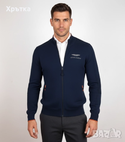 Hackett Aston Martin - Оригинална мъжка жилетка с цип размер S, снимка 1