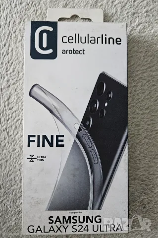 Силиконов гръб Cellularline Fine Samsung Galaxy S24 Ultra