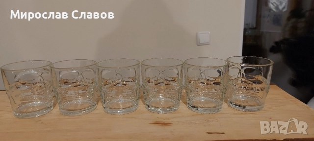 Комплект стъклени чаши "череп" 6 бр, снимка 5 - Чаши - 52325900