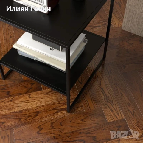 HOMCOM Индустриална странична масичка, масичка за кафе, снимка 2 - Маси - 51886337