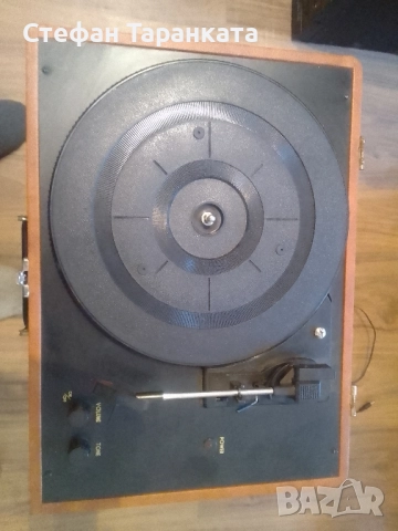 Грамофон със усилвател и вградени говорители във куфар., снимка 10 - Грамофони - 52315327