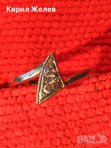 НЕЖЕН СРЕБЪРЕН КРИСТАЛЕН АРТ МОДЕЛ ПРЪСТЕН СРЕБРО 925 с РОДИЕВО ПОКРИТИЕ 34404, снимка 11 - Пръстени - 39633667