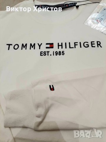 Tommy Hilfiger блузи (суичъри) в бял и черен вариант - ТОП модел ! ! !, снимка 2 - Блузи - 42654681