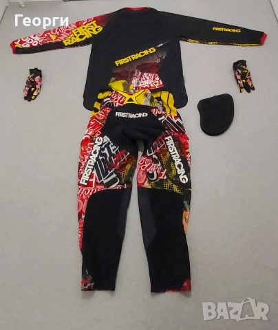 Екип за мотокрос FirstRacing L + ръкавиците , снимка 2 - Аксесоари и консумативи - 53788319