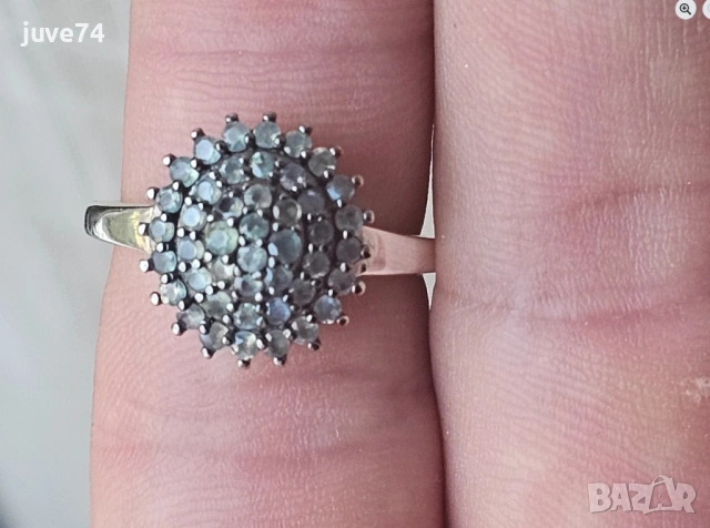 СРЕБЪРЕН ПРЪСТЕН С ЕСТЕСТВЕНИ АЛЕКСАНДРИТИ (НАРСИПАТНАМ,ИНДИЯ) СЕРТИФИКАТ, снимка 7 - Пръстени - 53737691